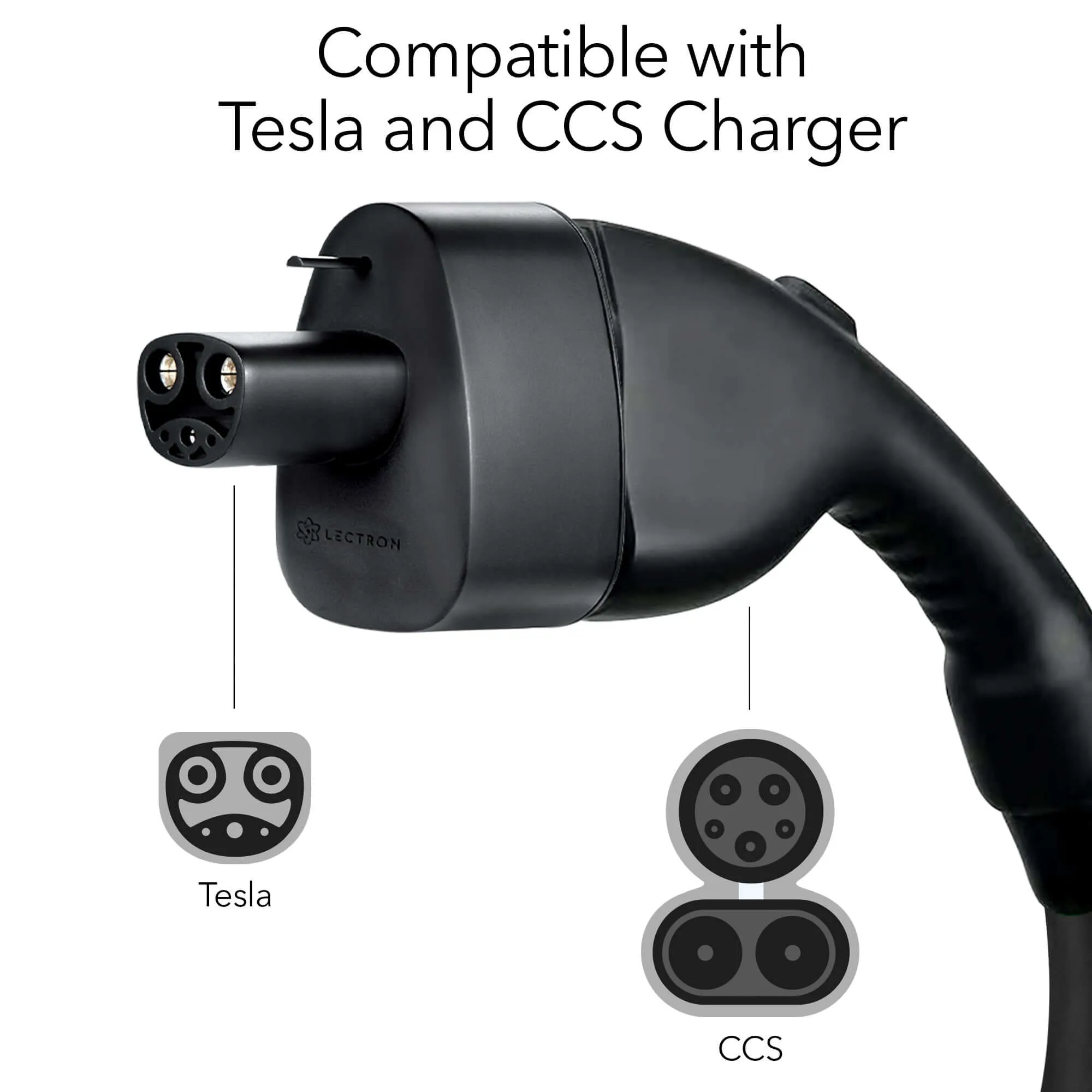 Lectron CCS to Tesla (NACS) EV Adapter | 500V | 500 Amp