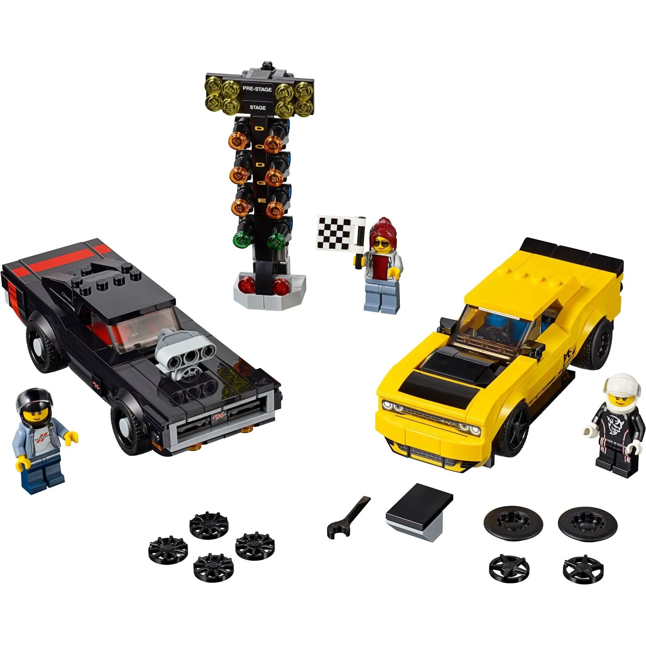 LEGO Speed Champions 75893 2018 Dodge Challenger SRT Demon and 1970 Dodge Charger R/T