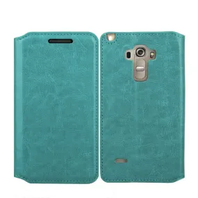 LG G Stylo Case, LG G Vista 2 Case, Magnetic Flip Fold[Kickstand] Pu Leather Wallet Case with ID & Credit Card Slots for LG Vista2/Stylo - Teal