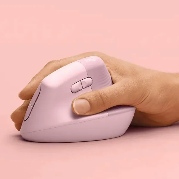 Logitech Lift Vertical Ergonomic Mouse - Rose