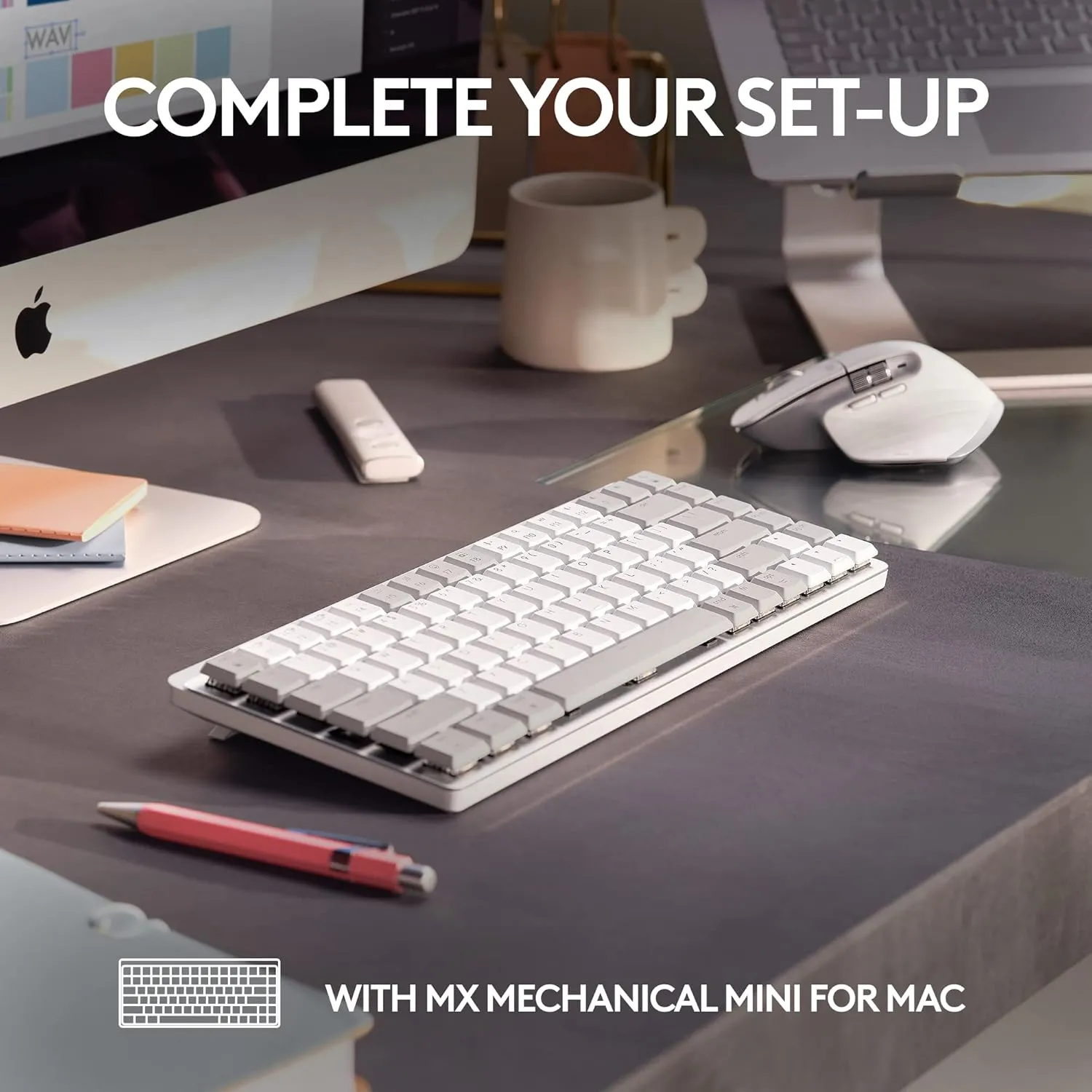 Logitech MX MASTER 3S for Mac Wireless Mouse 高階無線靜音滑鼠 - Pearl White 珍珠白色 910-006574 原裝行貨