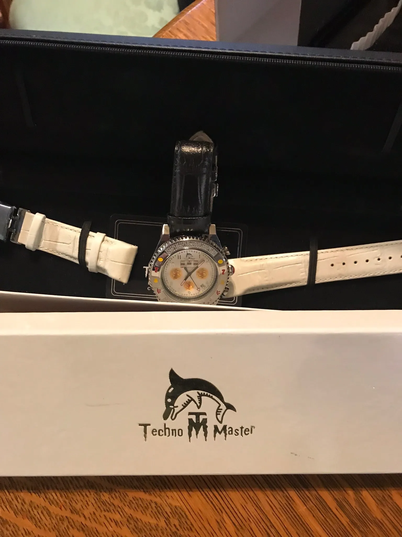 <€€ New Mens TECHNO MASTER Watch Las Vegas Gambler's Collectible Limited Edition Watch NIB