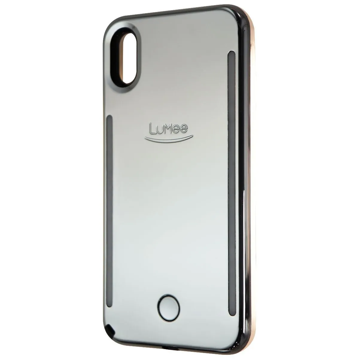 LuMee Duo Instafame Lighted Case for Apple iPhone Xs Max - Silver Mirror