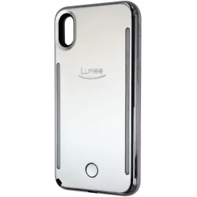 LuMee Duo Instafame Lighted Case for Apple iPhone Xs Max - Silver Mirror