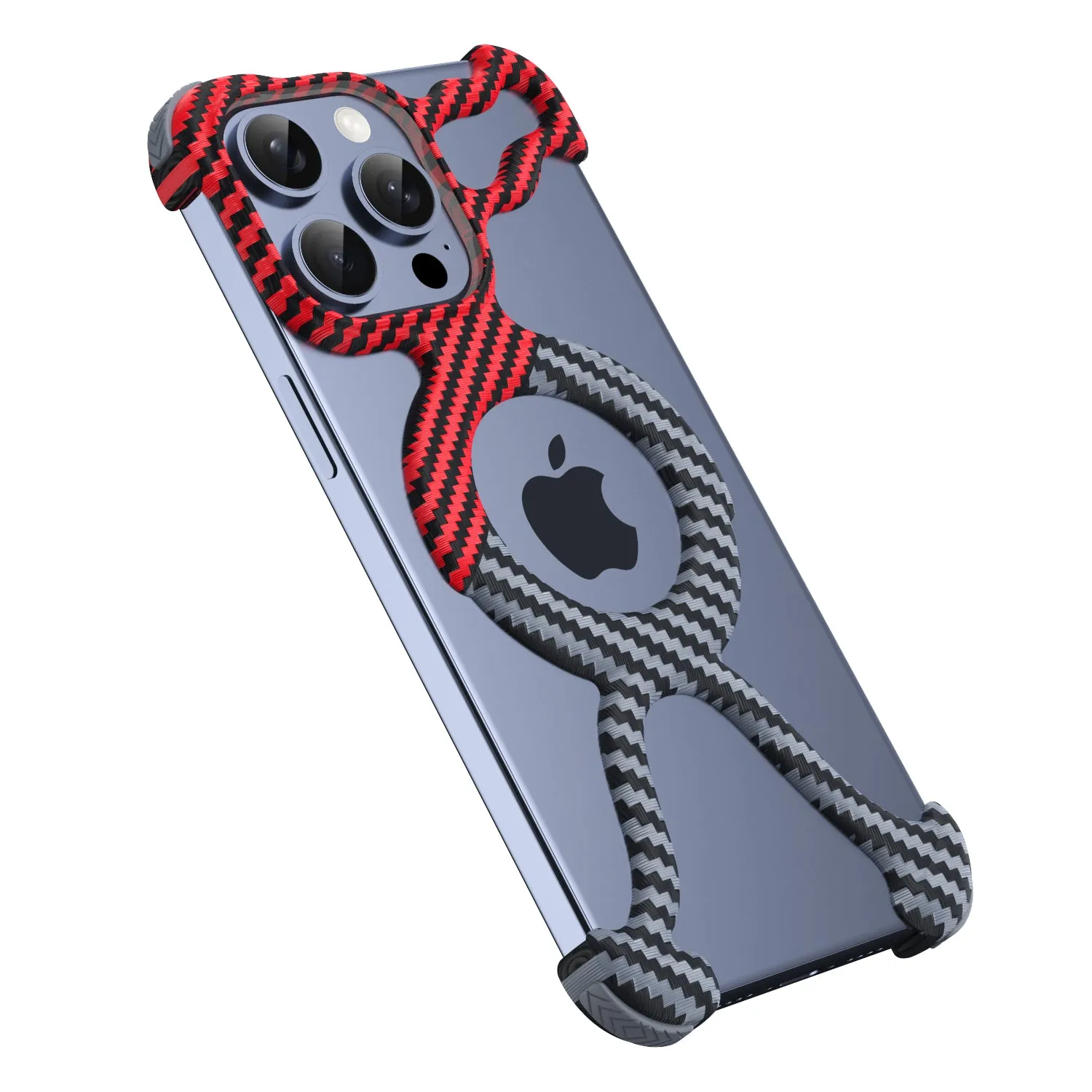 Luxury Carbon Fiber Magnetic Hollow Cooling Phone Case For iPhone