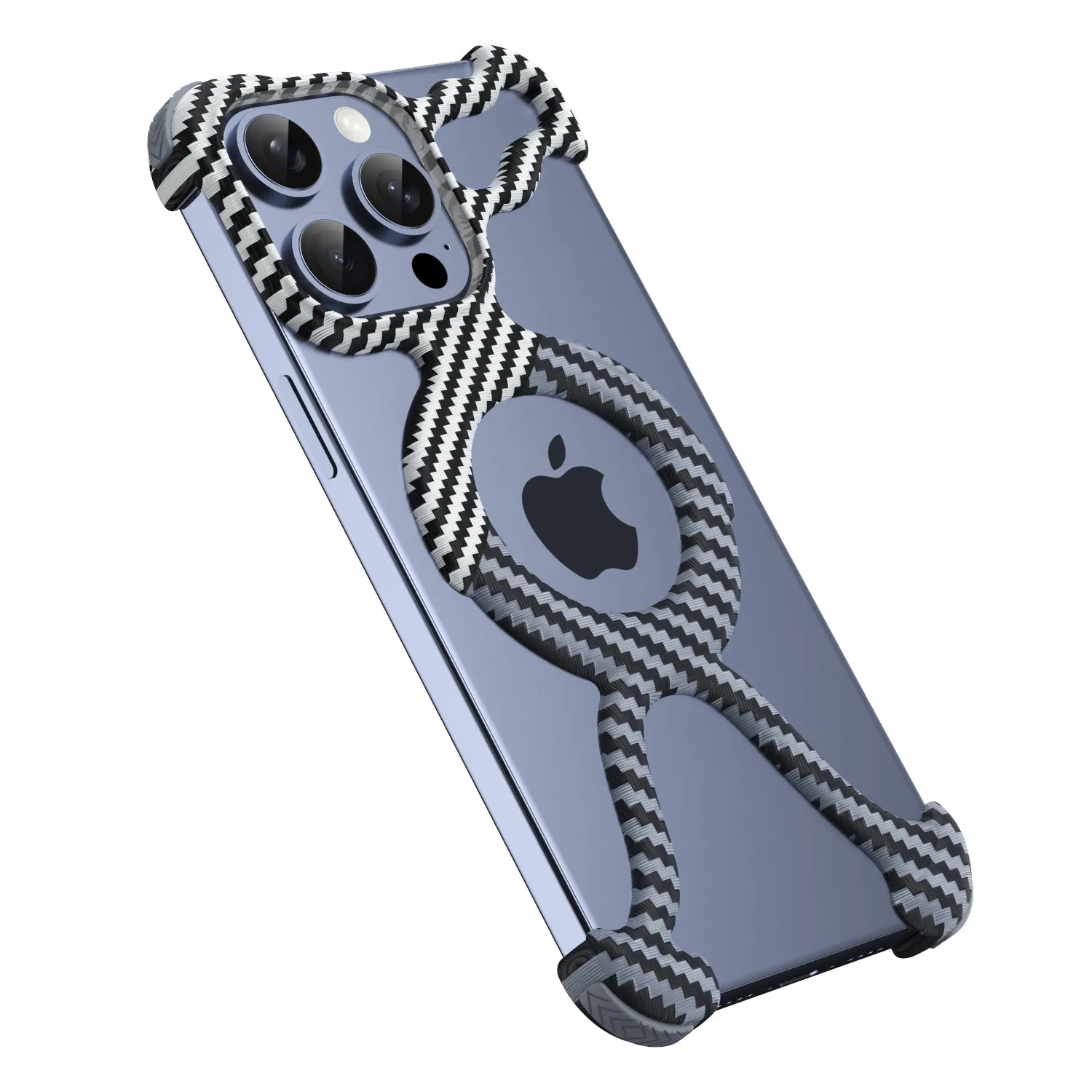 Luxury Carbon Fiber Magnetic Hollow Cooling Phone Case For iPhone