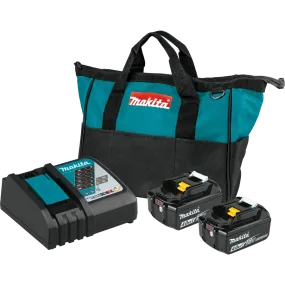 Makita BL1840BDC2 18V LXT® Lithium‑Ion Battery and Rapid Optimum Charger Starter Pack (4.0Ah)