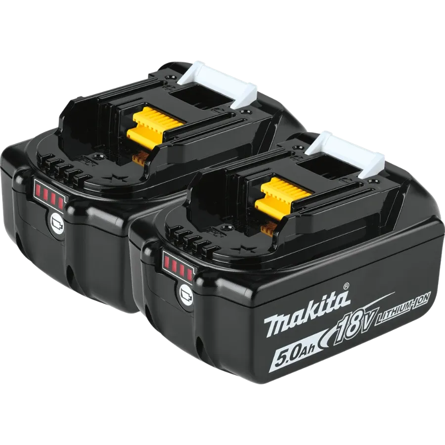 Makita BL1850B-2 18V LXT® Lithium‑Ion 5.0Ah Battery, 2/pk