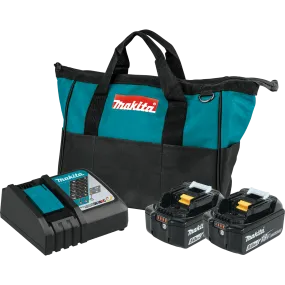 Makita BL1850BDC2 18V LXT Battery and Rapid Charger Starter Pack