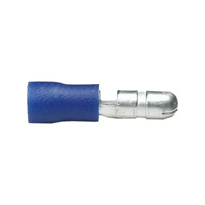 Male Blue Bullet Crimp Connector, 16-14 AWG, 0.157", Pkg/1000 (1858-M)