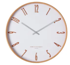 Mason | White | Silent Metal Wall Clock | Assorted Sizes