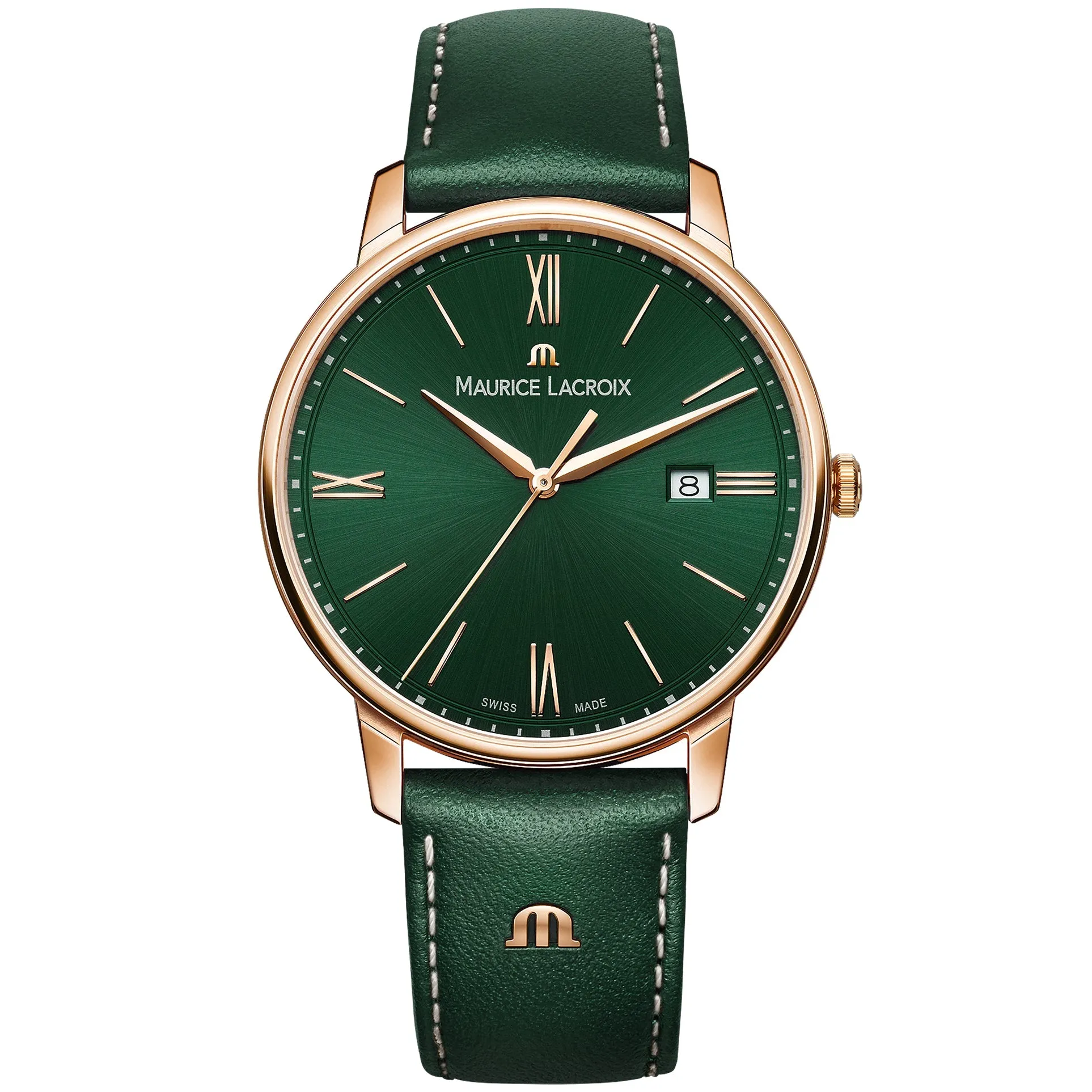 Maurice Lacroix Men's Green Eliros Date Quartz Watch EL1118-PVP01-610-1