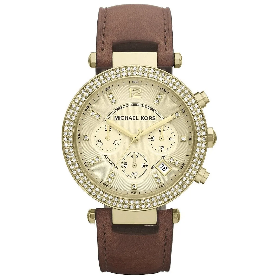 Michael Kors Ladies Watch Parker 39mm Brown Leather MK2249