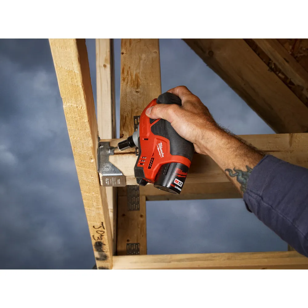 Milwaukee M12 Cordless Lithium-Ion Palm Nailer Kit