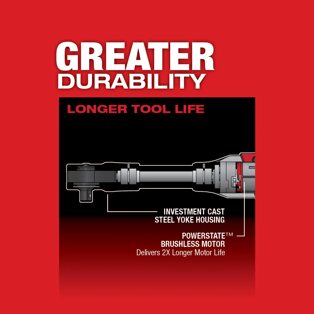 Milwaukee M12 Fuel 3/8" Extended Reach Ratchet 1 Battery Kit