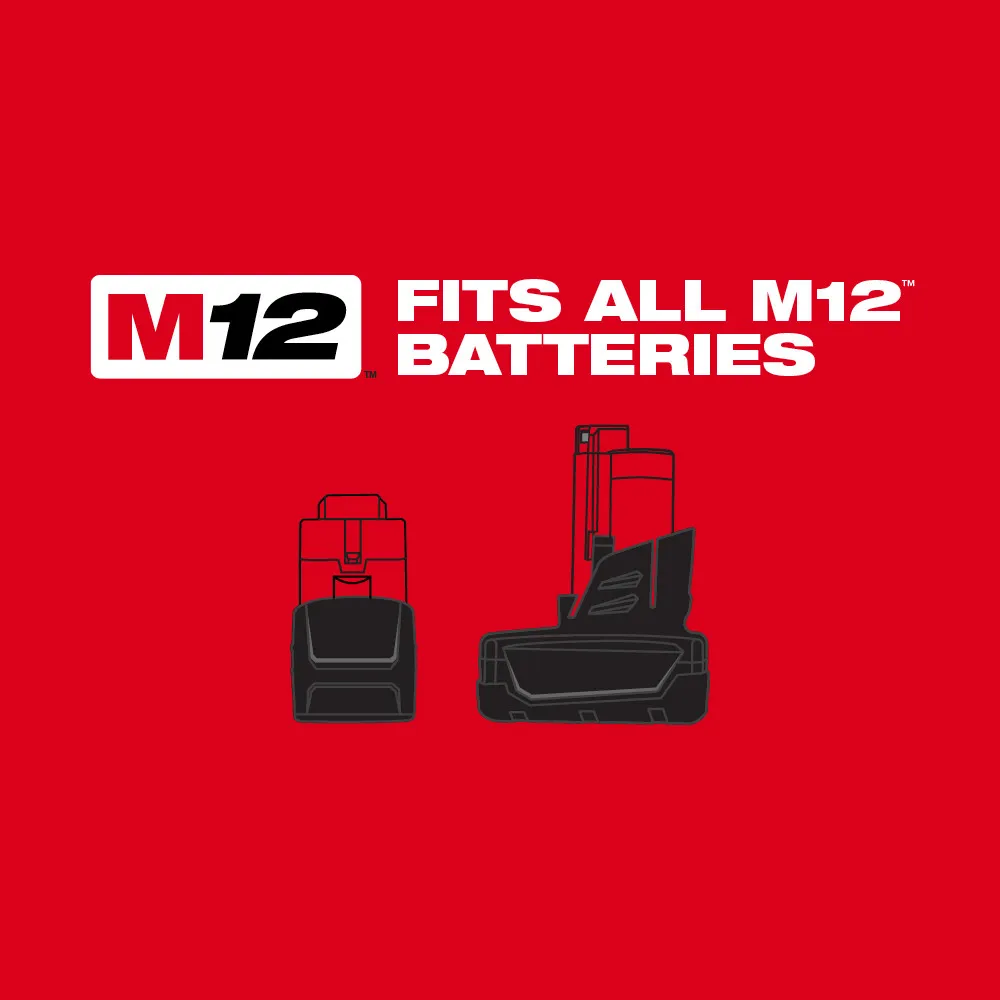 Milwaukee M12 Fuel 3/8" Extended Reach Ratchet 1 Battery Kit