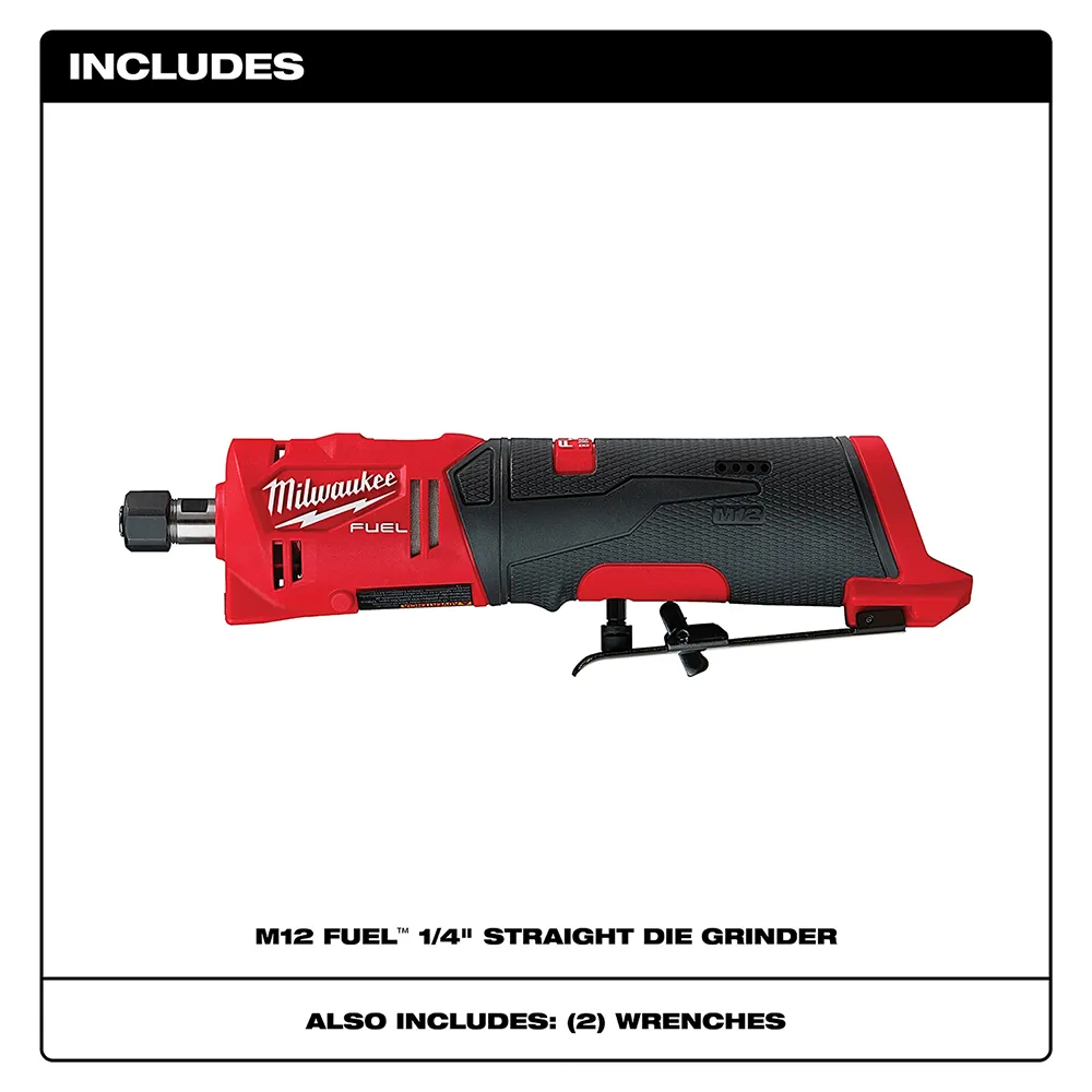 Milwaukee M12 Fuel Straight Die Grinder