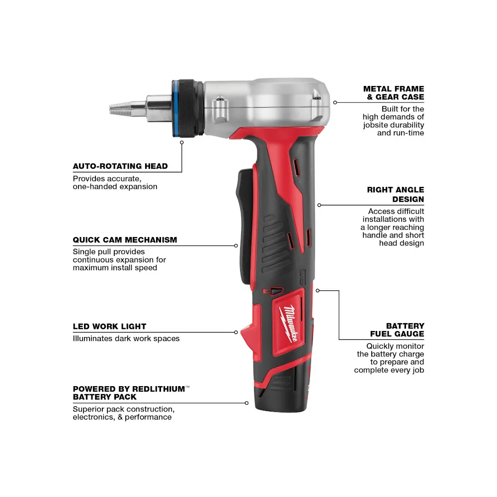 Milwaukee M12 Propex‚® Expansion Tool Kit