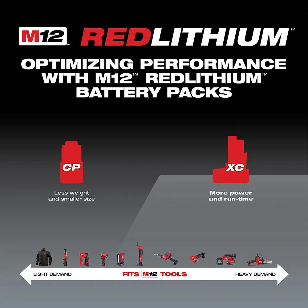 Milwaukee M12 REDLITHIUM XC 6.0Ah Battery