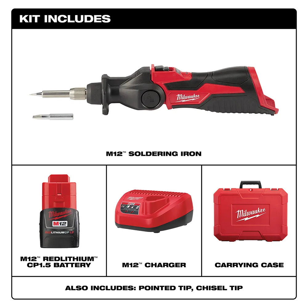 Milwaukee M12 Soldering Iron Kit