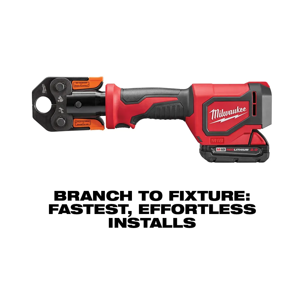 Milwaukee M18 1" Short Throw Press Tool Kit with Viega Pureflow Jaws