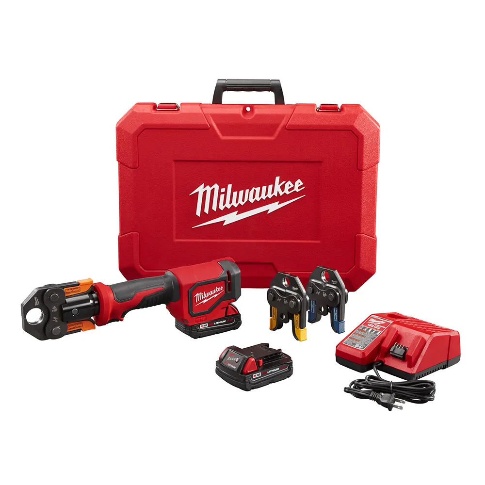 Milwaukee M18 1" Short Throw Press Tool Kit with Viega Pureflow Jaws