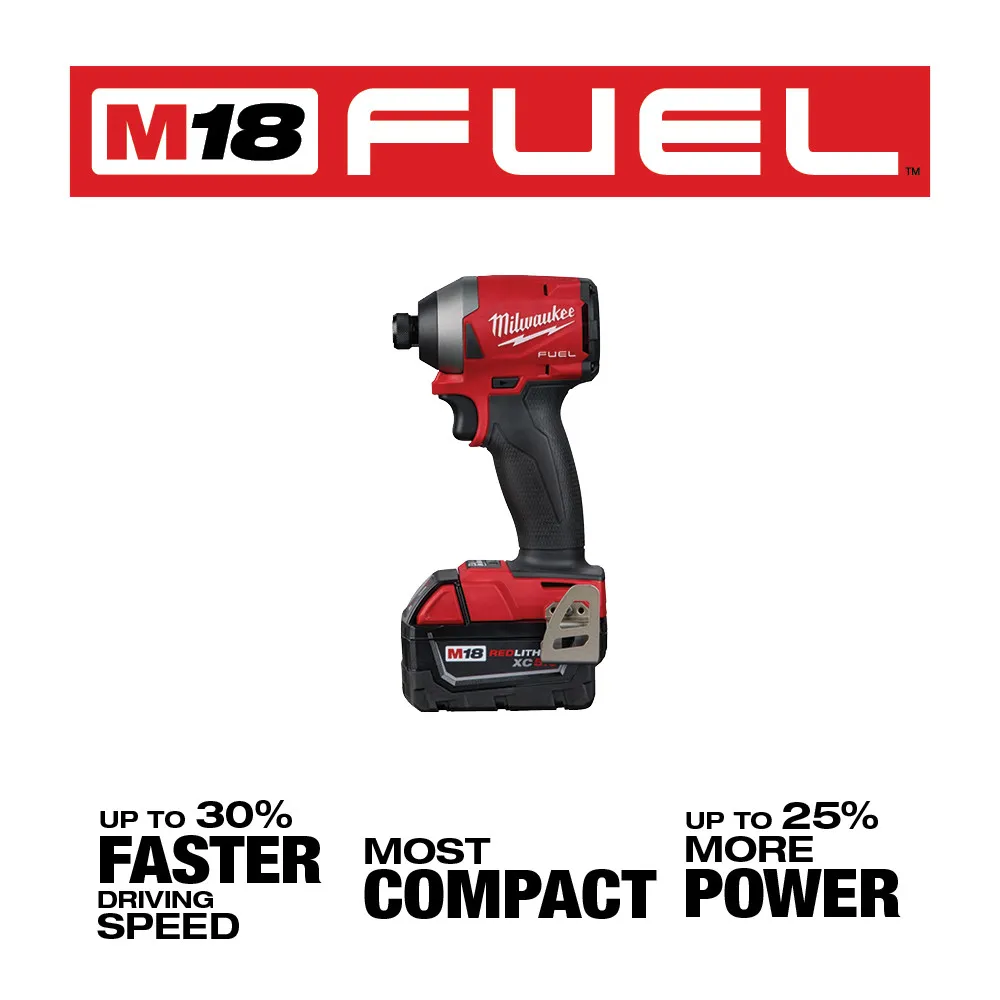 Milwaukee M18 FUEL 1/4" Hex Impact Driver Kit