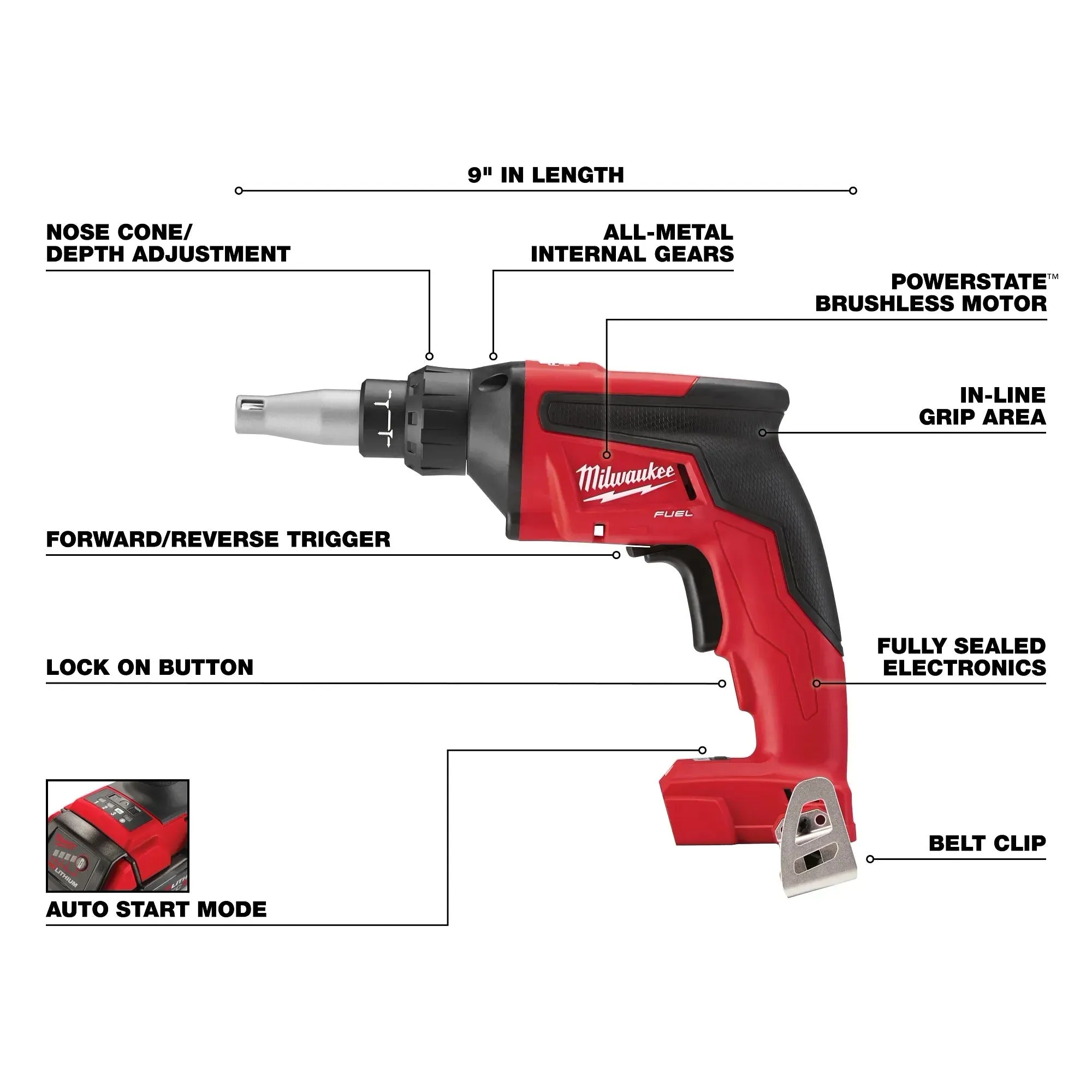 Milwaukee M18 Fuel Drywall Screw Gun