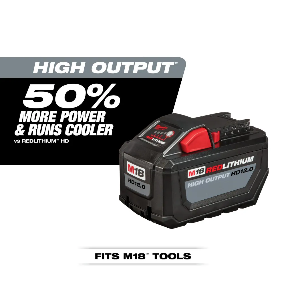 Milwaukee M18 REDLITHIUM HIGH OUTPUT HD 12Ah Battery Pack