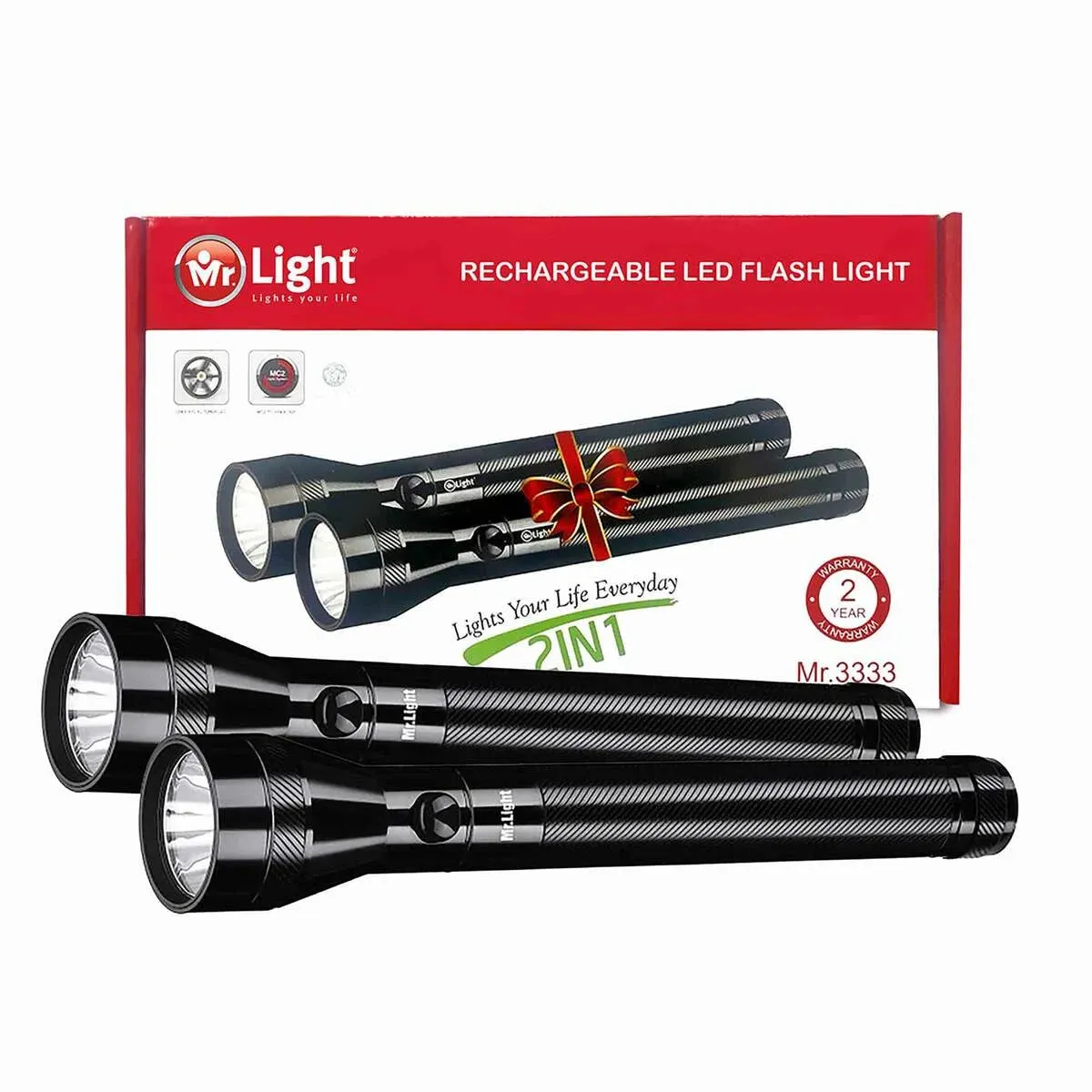 Mr.Light Spyder Torch 2pc In 1 Pack, MR3333