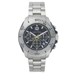 Nautica Men's Watch Chronograph Andover Silver NAPADR004