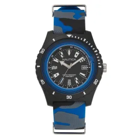 Nautica Men's Watch Surfside Blue Camo NAPSRF009