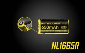 Nitecore NL1665R 650MAH 16340