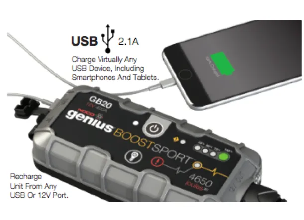 Noco GB20 Genius Boost Pack 12V 400A Jump Starter