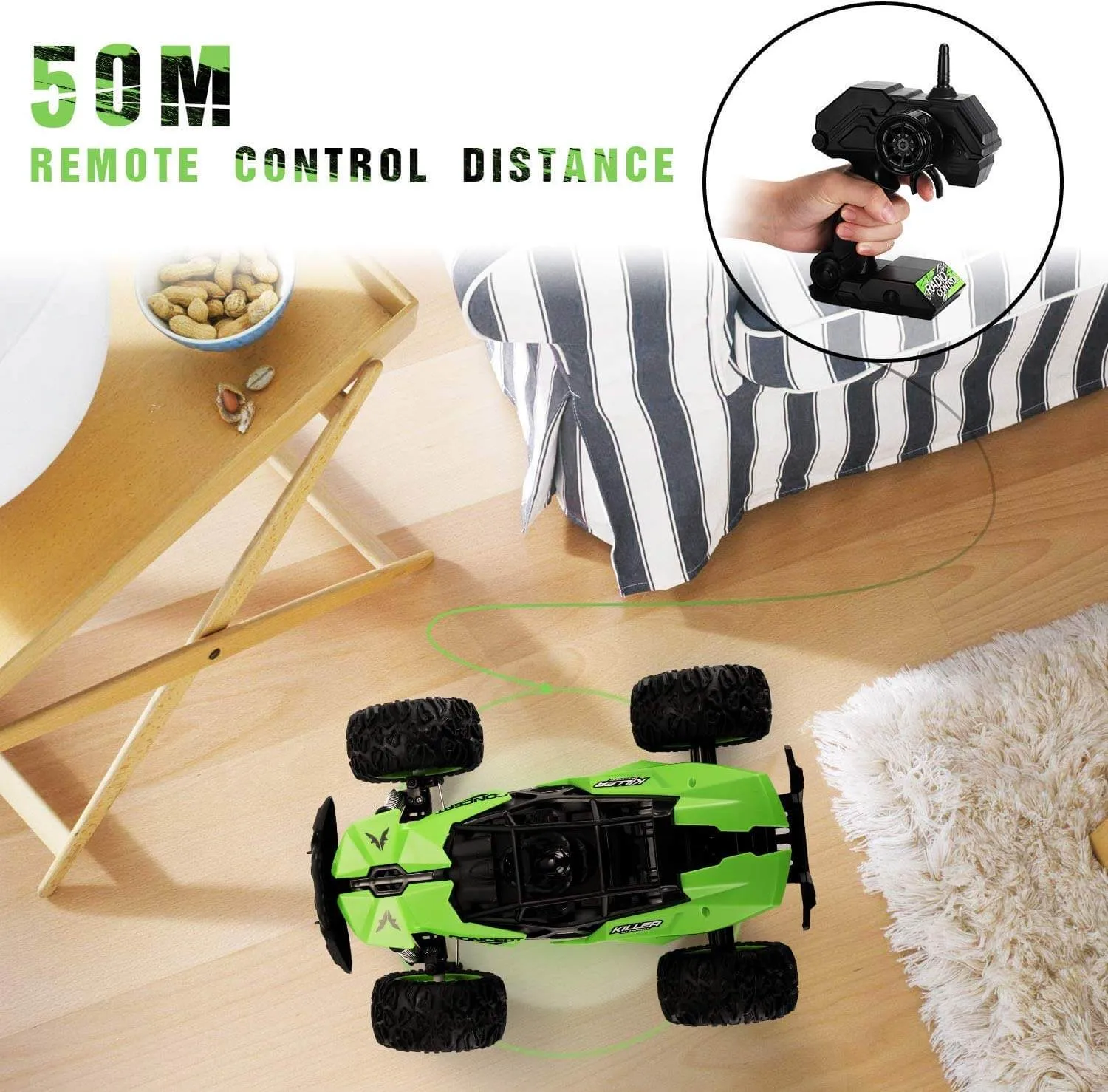 Off Road RC Car 1:12 Large Size Remote Control Truck High Speed Monster Vehicle