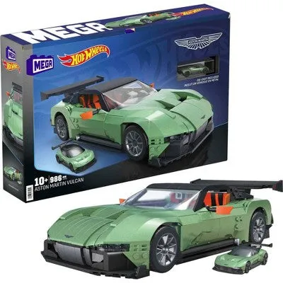 Open Box - MEGA Hot Wheels Aston Martin Vulcan Collectible Building Set - 986pcs