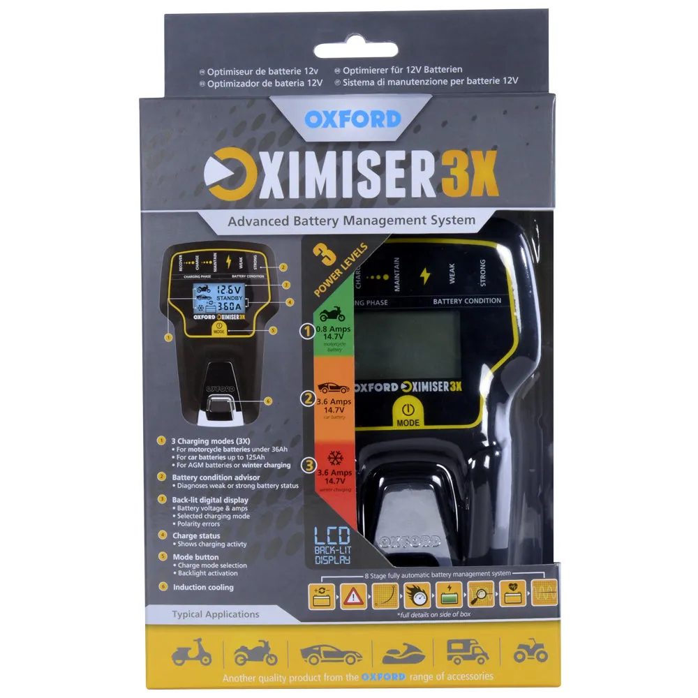 Oximiser 3X Advanced Motorcycle Battery Management System