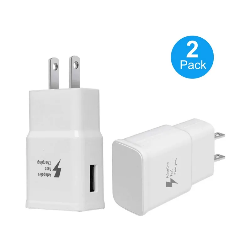 Pack Of 2 Fast Charging Wall Charger Adapters