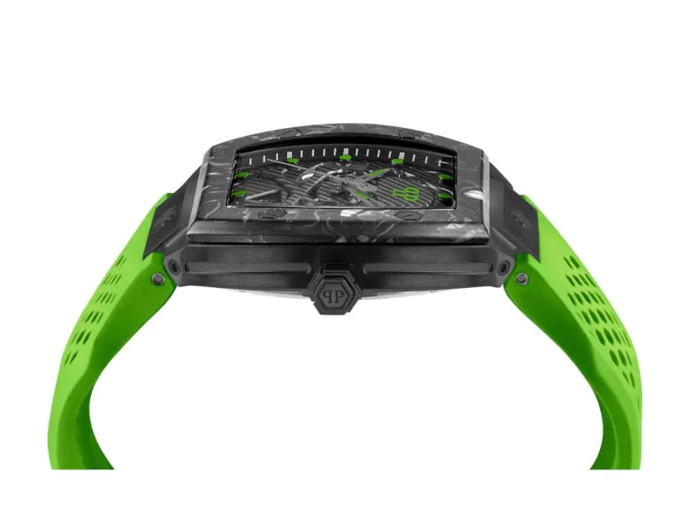 Philipp Plein Watch Automatic The Skeleton Sport Master Green PWBAA1022