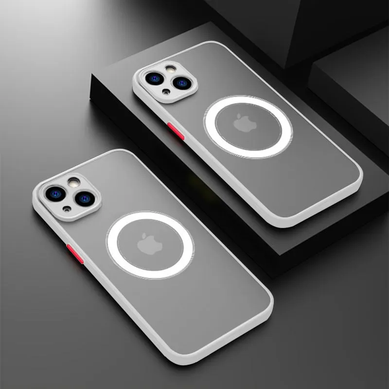 Phone Case Shockproof Armor Cover Magnetic Magsafe Wireless Charge Phone Case For iPhone 13 14 12 Plus Pro Pro Max