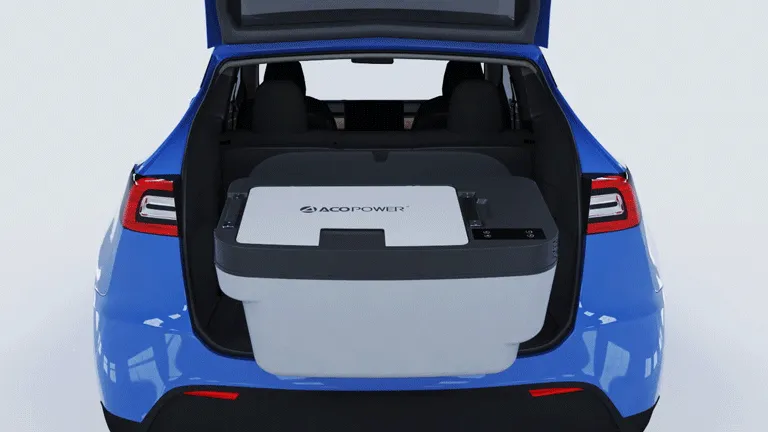 Portable freezer specially designed for Tesla Model Y