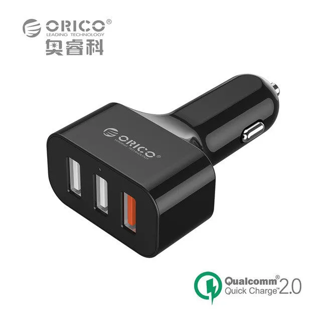 Quick Charge 2.0 Universal USB Fast Car Charger Adapter 35W For Mobile Phones iPhone Samsung Tablet PC 12V/24V