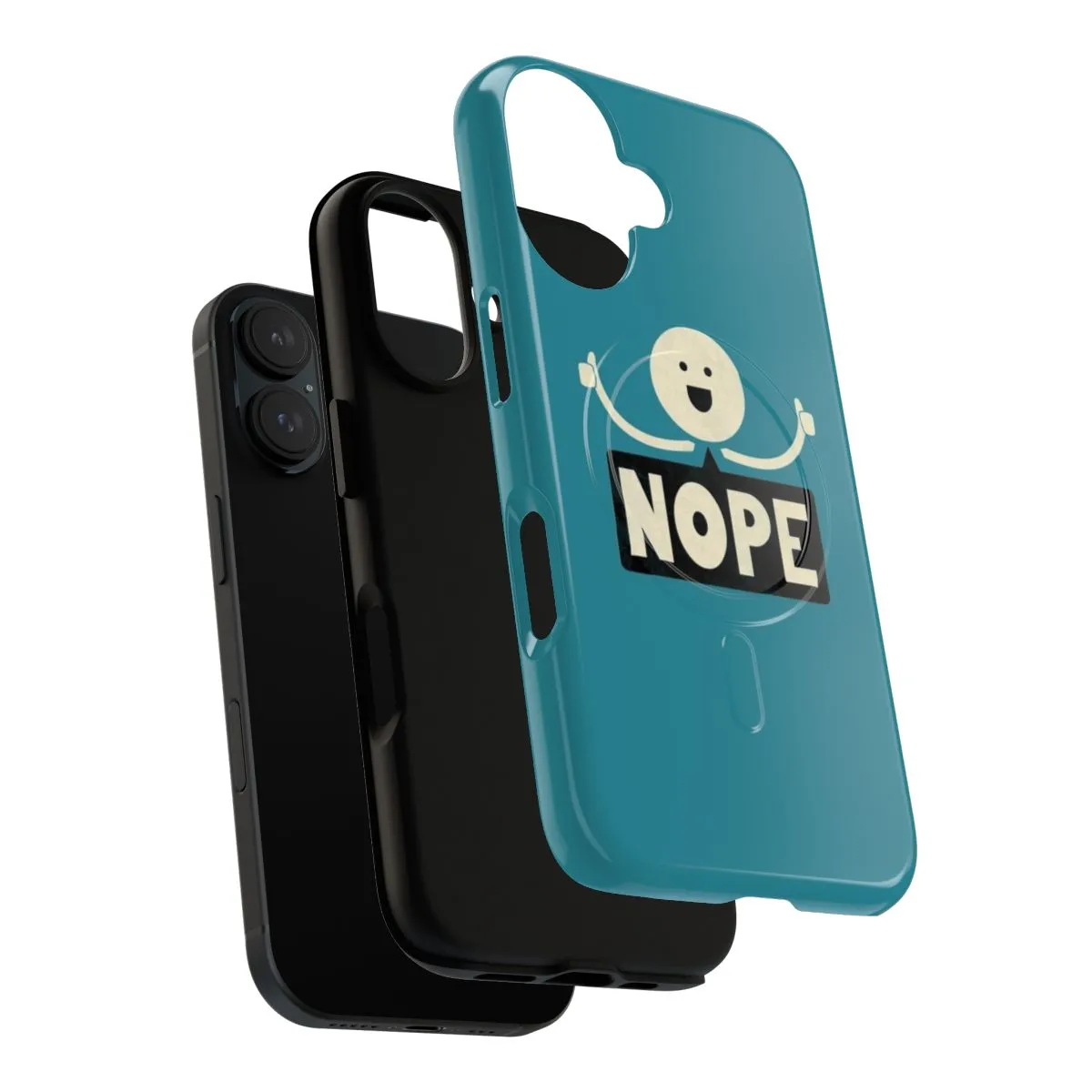 "Nope Magnetic Tough Cases - Minimalist & Funny Phone Accessory"