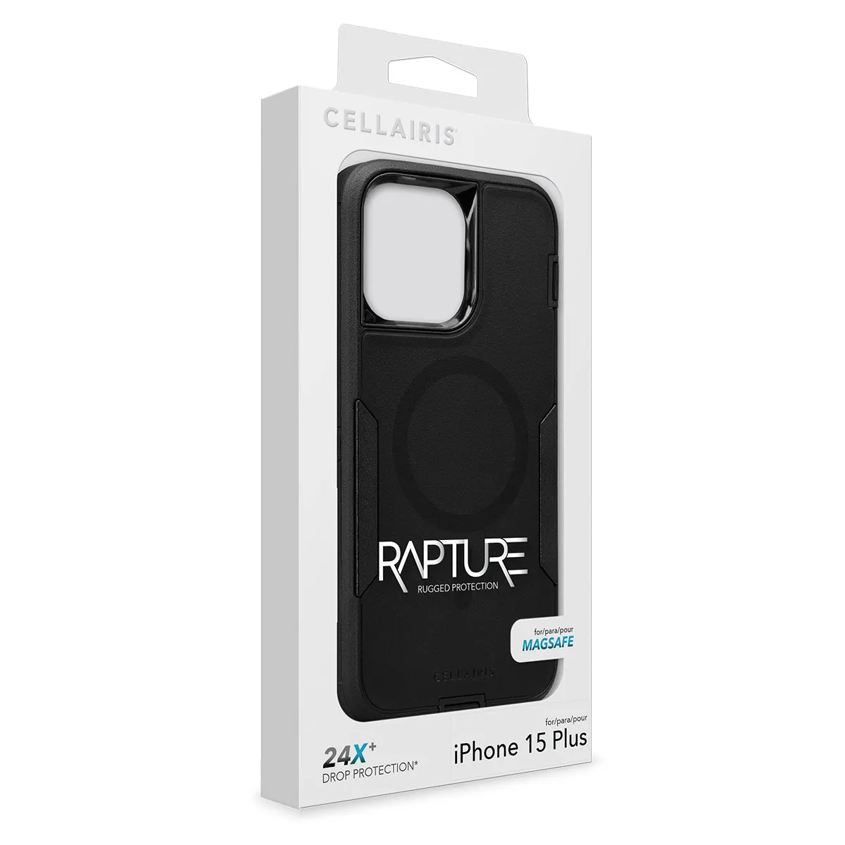 Rapture Rugged - iPhone 15 Plus/ iPhone 14 Plus Black w/ MagSafe Case