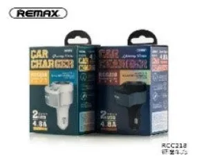 Remax Dual Usb 4.8A Cigarette Lighter Journey Series Car ChargerCar Charger 2Usb 4.8A Fast D