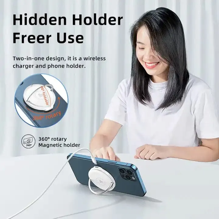 REMAX - Fast Magnetic Phone Fold Holder And Charger