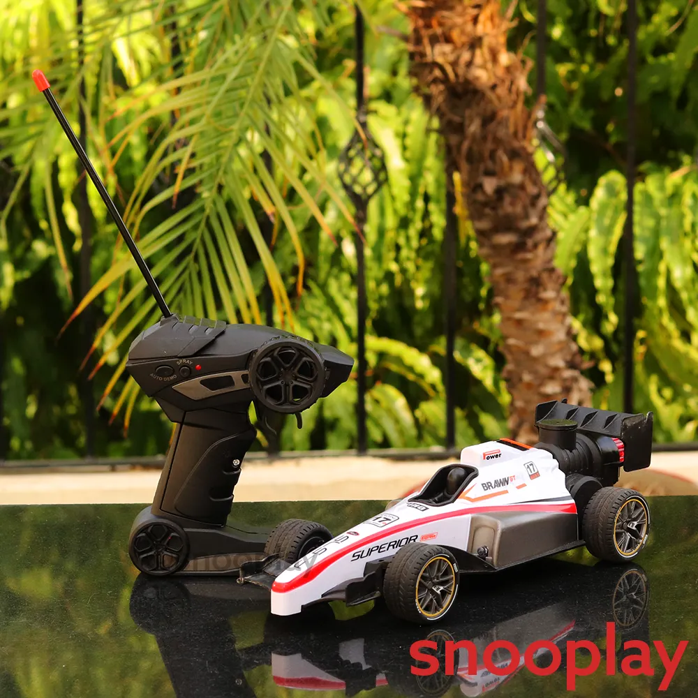 Remote Controlled Speed Formula Racing Car with Lights and Spray Effect (Scale 1:14) - Minor Defect Sale (COD Not Available)