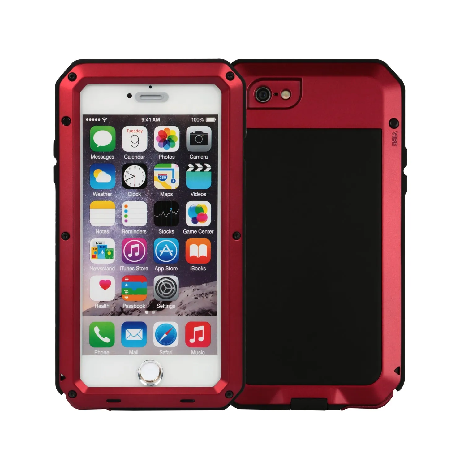 Rugged Shock-Resistant Hybrid Full Cover Case For iPhone 6 Plus