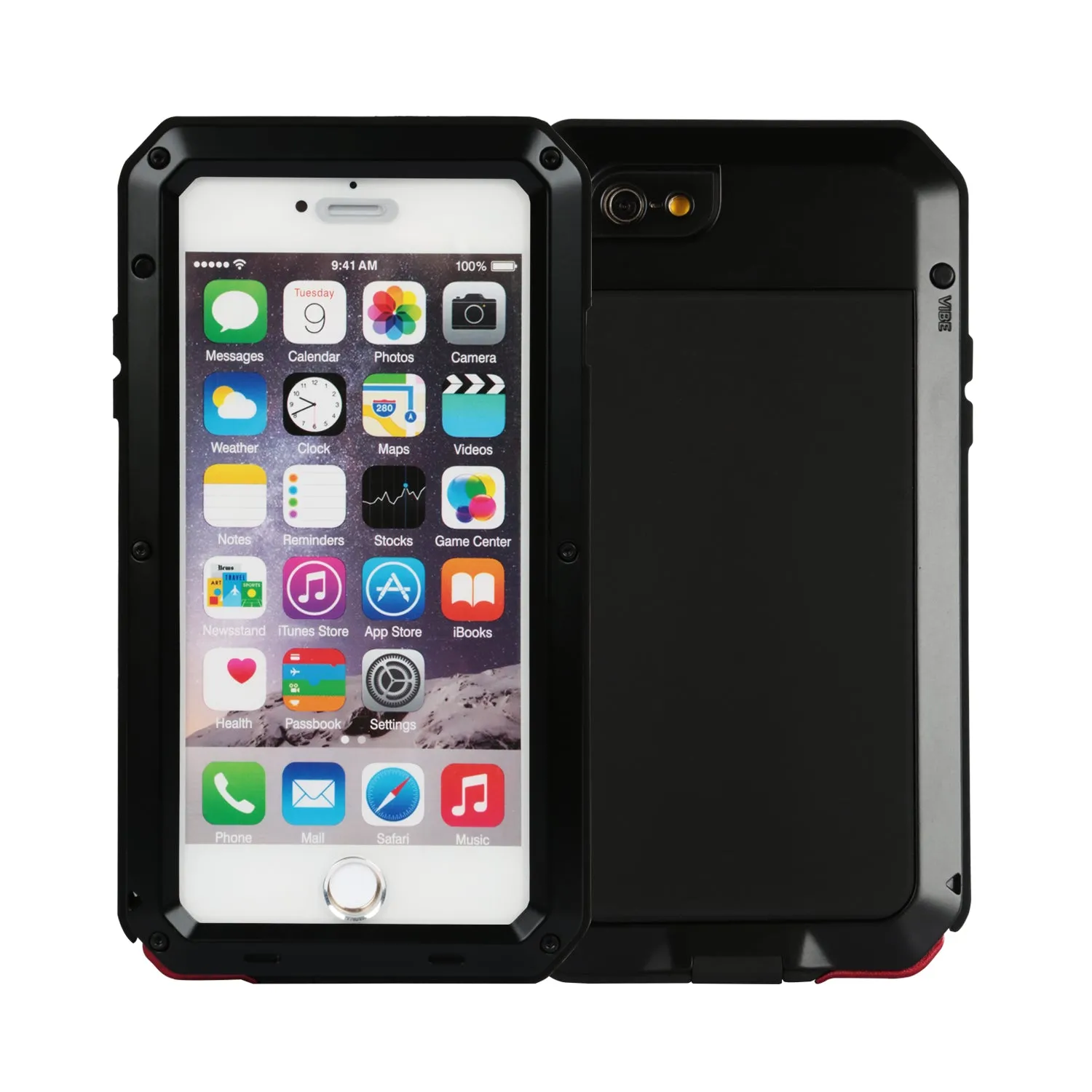 Rugged Shock-Resistant Hybrid Full Cover Case For iPhone 6 Plus