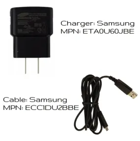 Samsung (ETA0U60JBEGSTA) Travel Charger & Cable for Micro USB Devices - Black